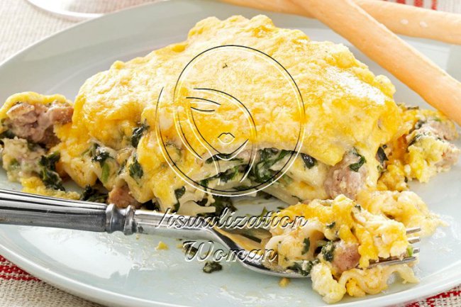 Spinach Alfredo Lasagna
