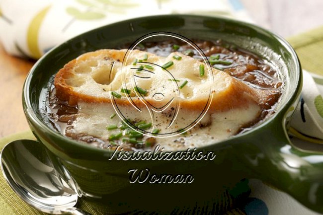 French Onion Soup with Swiss-Topped Toast