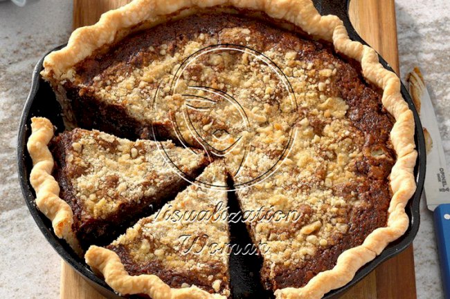 Shoofly Chocolate Pie