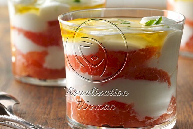 Grapefruit, Lime & Mint Yogurt Parfait