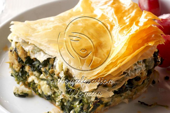 Spinach & Chicken Phyllo Pie