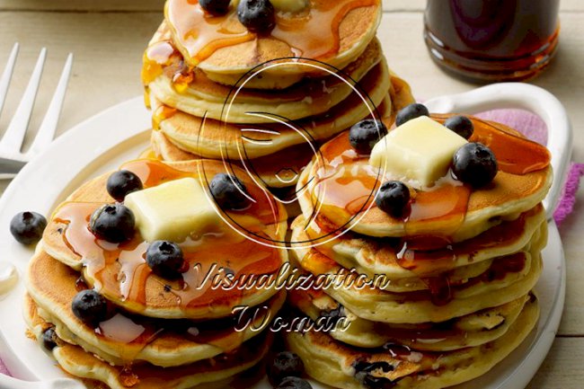 Buttermilk Blueberry Pancakes