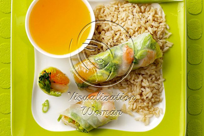 Caribbean Shrimp Spring Rolls