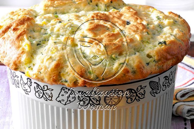 Zucchini & Sweet Corn Souffle