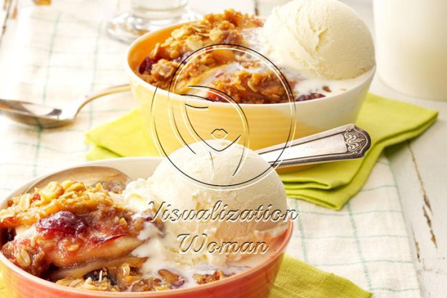 Cranberry-Apple Walnut Crisp