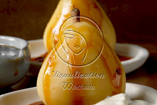 Spiced Tea Poached Pears