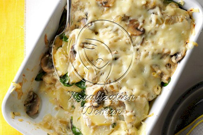 Scalloped Potatoes with Mushrooms