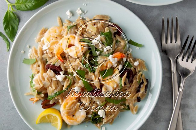 Lemon Shrimp Orzo