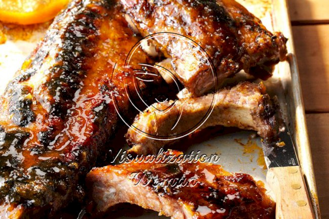 Sweet Horseradish Glazed Ribs