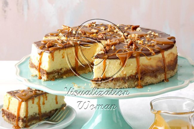 Layered Turtle Cheesecake