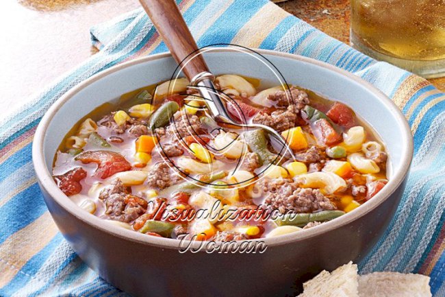 Beef Macaroni Soup