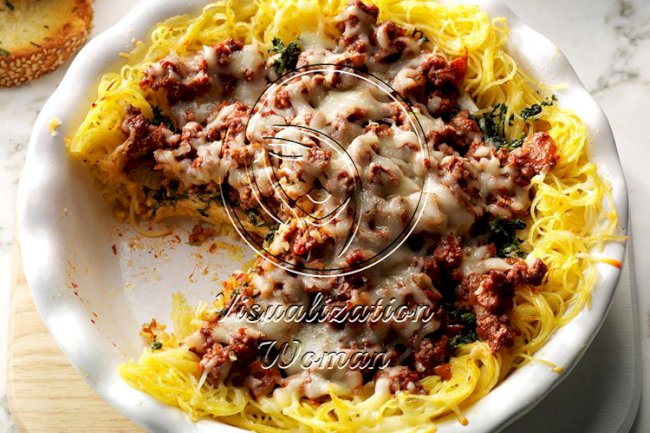 Spinach-Beef Spaghetti Pie
