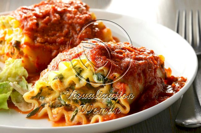 Spinach Lasagna Roll-Ups