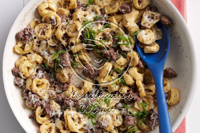 Beefy Tortellini Skillet