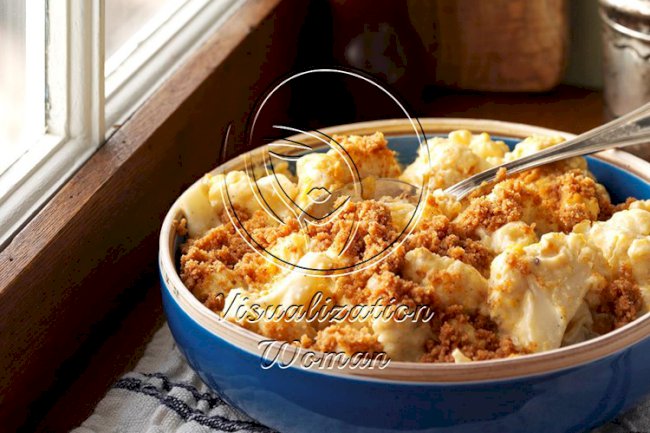 Slow-Cooked Cheesy Cauliflower