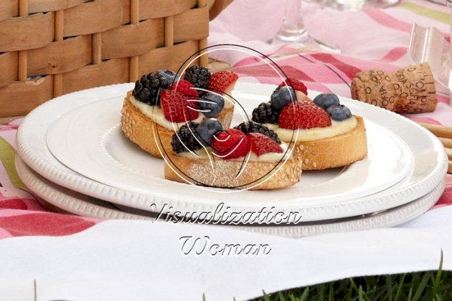 Berry Almond Bruschetta