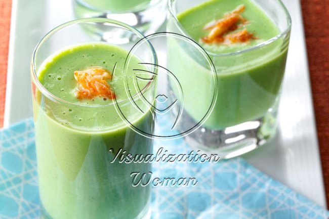 Chilled Pea Soup Shooters