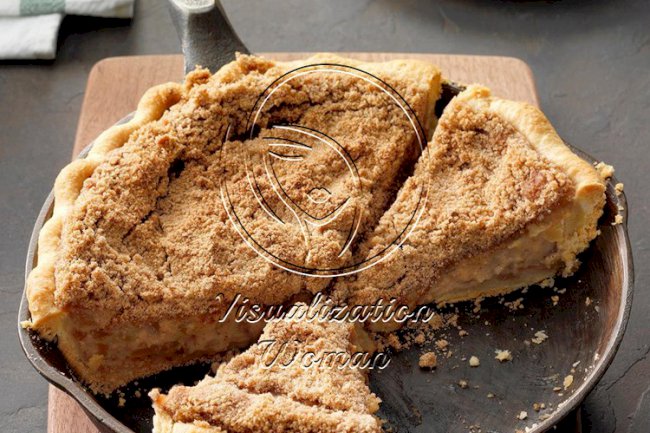 Creamy Apple Crumb Pie