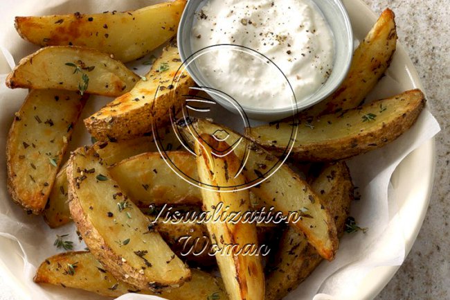 Herbed Party Potato Wedges