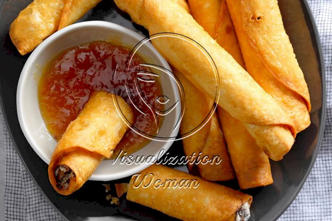 Portobello Mushroom and Cream Cheese Taquitos