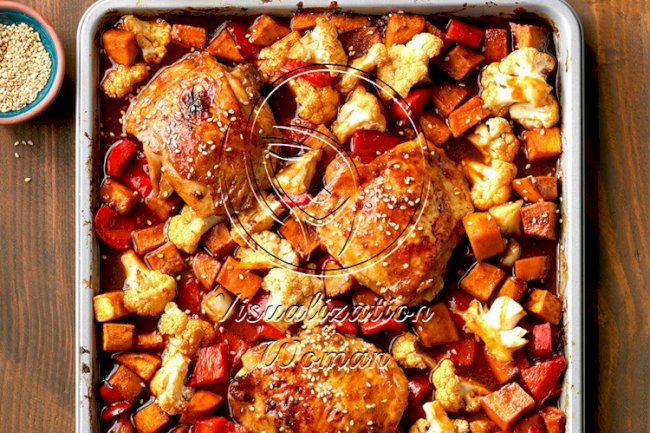 Hoisin Sriracha Sheet-Pan Chicken
