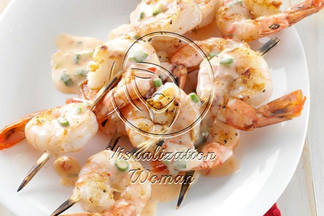 Grilled Shrimp with Spicy-Sweet Sauce