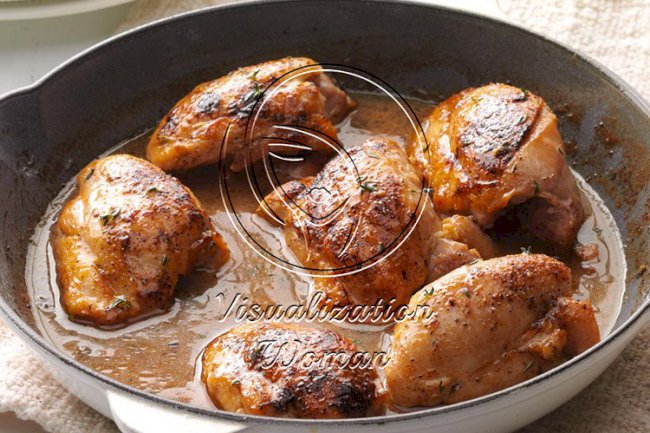 Apple-Glazed Chicken Thighs