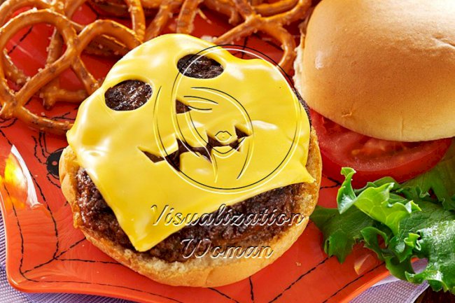 Jack-o’-Lantern Burgers