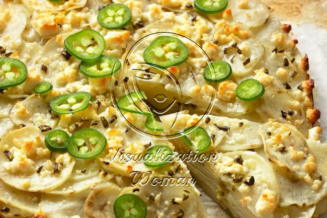 Jalapeno & Cotija Cheese Potato Stack Pie