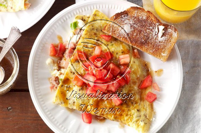 Ham & Feta Omelet