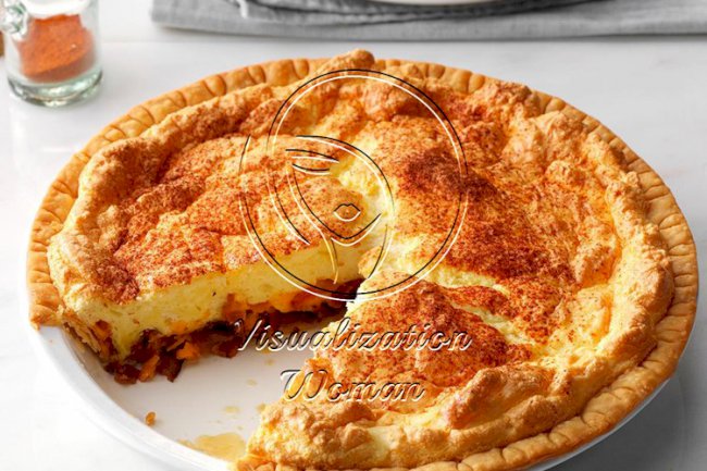 Bacon-Cheese Puff Pie