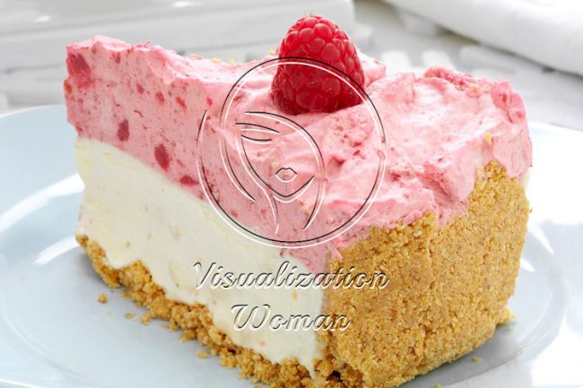 White Chocolate-Raspberry Mousse Cheesecake