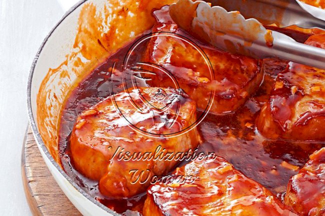 Sweet Barbecued Pork Chops