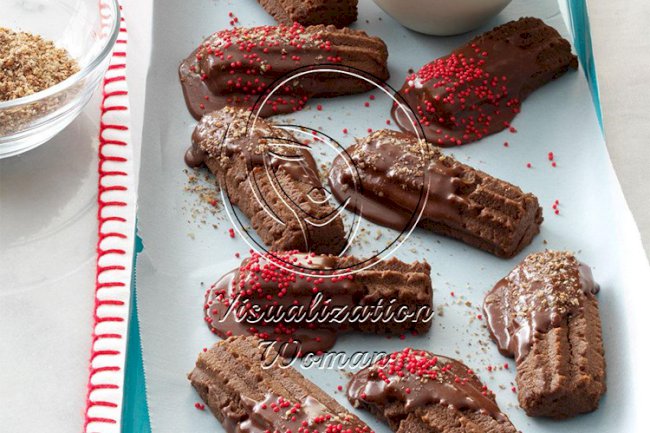 Dipped Chocolate Logs