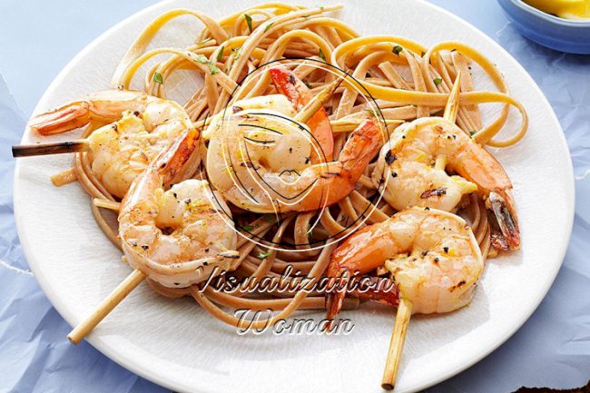 Grilled Shrimp with Lemon Vinaigrette