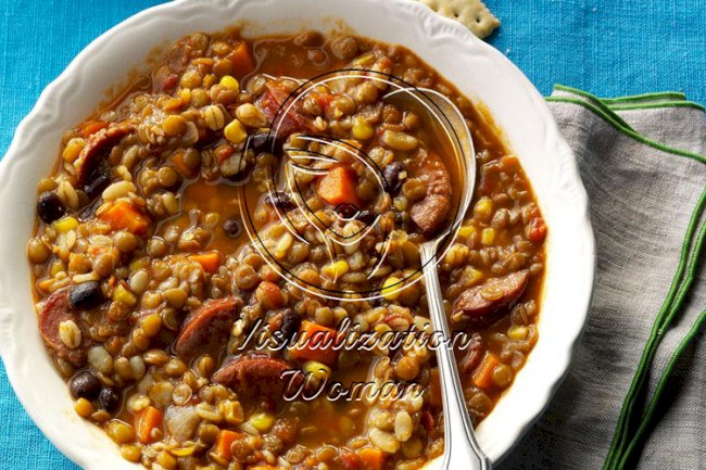 Southwest Barley & Lentil Soup