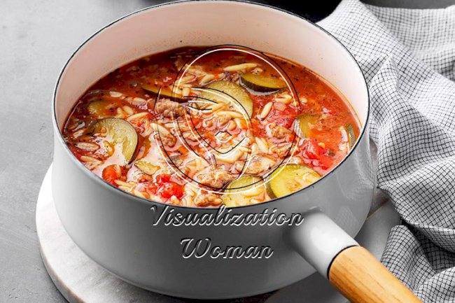 Italian Sausage Orzo Soup