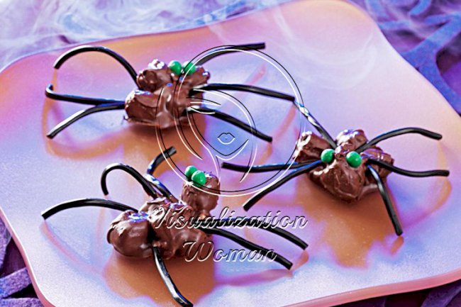 Halloween Chocolate Spiders