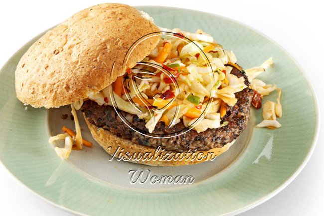 Black Bean Burgers with Chipotle Slaw