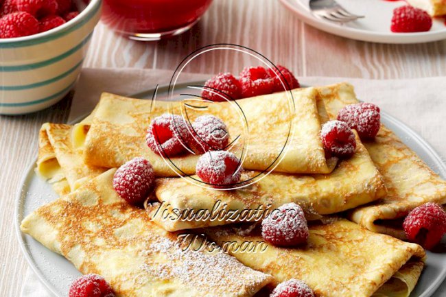 Fruit-Topped Blintzes