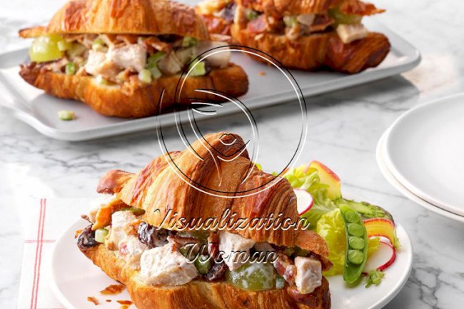 Cherry Chicken Croissants