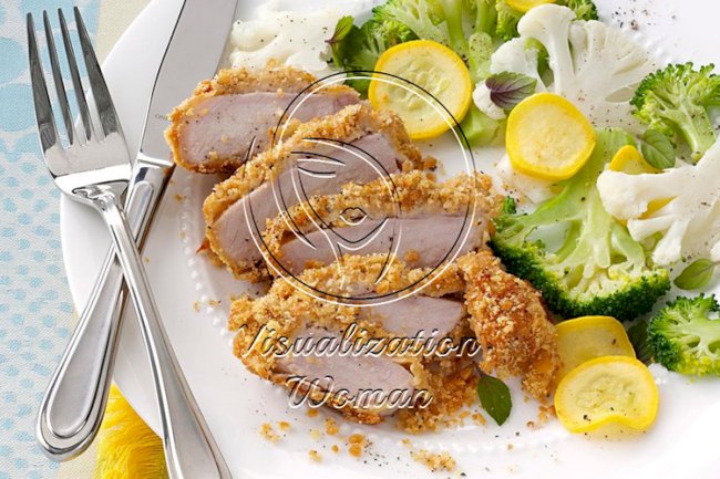 Parm-Breaded Pork Chops