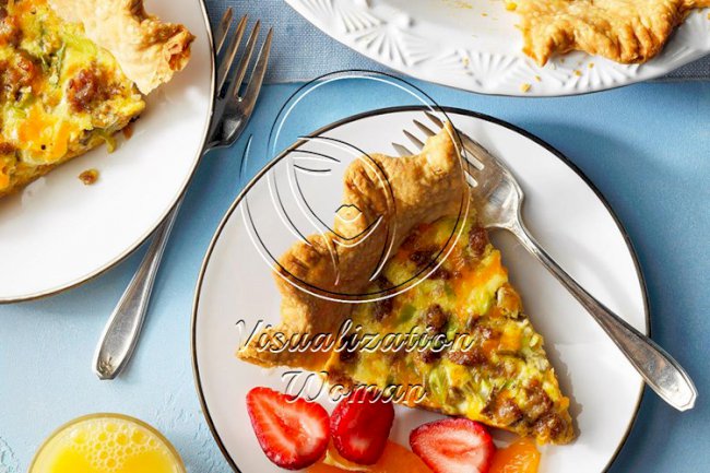 Spicy Sausage Quiche