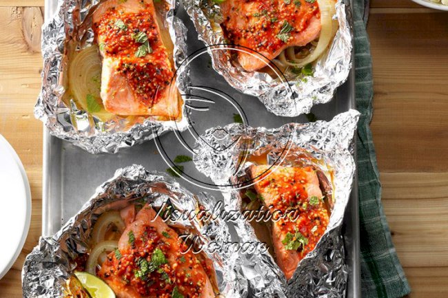 Asian-Style Salmon Packets