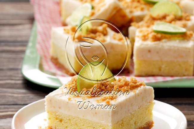 Key Lime Blondie Bars