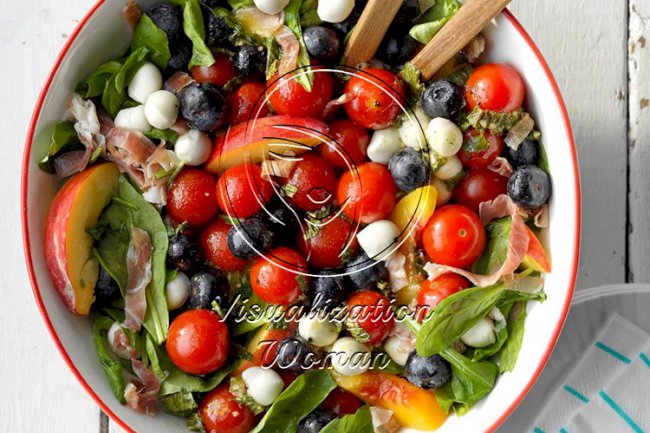 Red, White and Blue Summer Salad