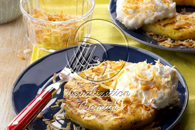 Pina Colada Grilled Pineapple