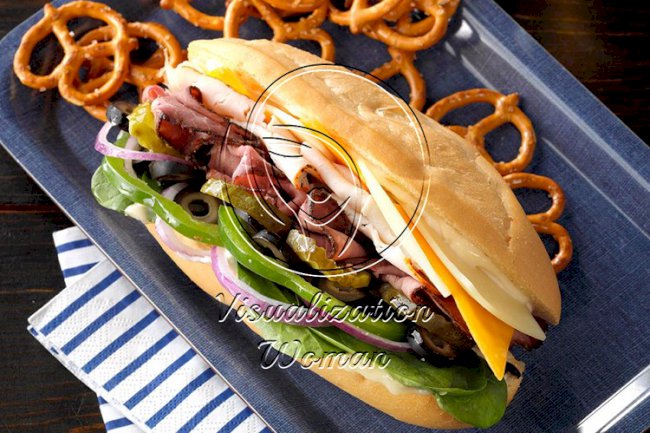 Loaded Deli Sub Sandwich