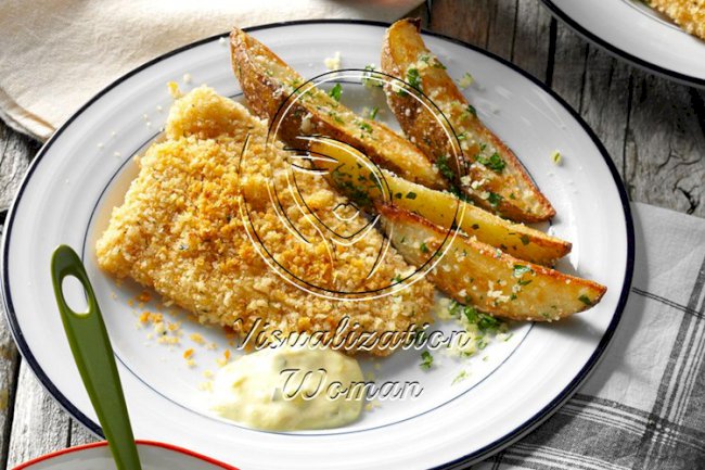 Oven-Fried Fish & Chips