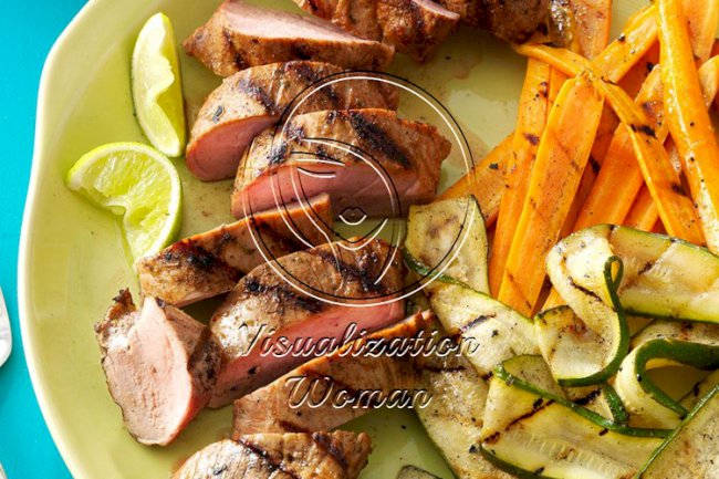 Grilled Pork Tenderloin & Veggies